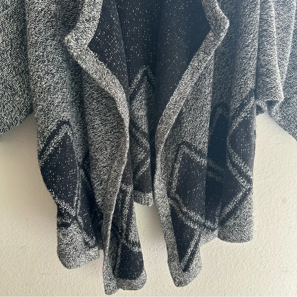 Madewell All Angles Open Front Sweater Gray Drapey Oversized Boho Size M/L